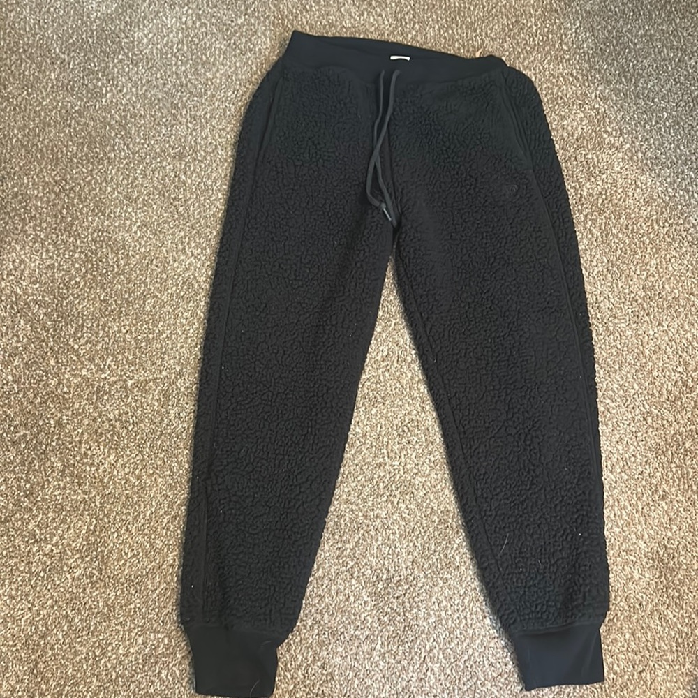 COPY - Pink Sherpa black joggers